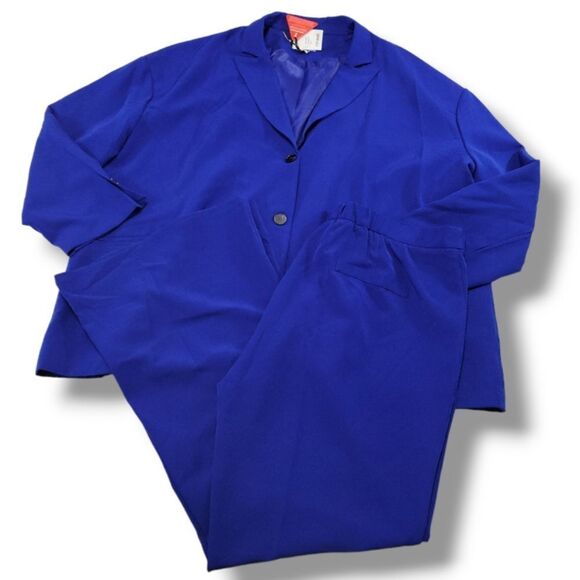 Extro & Vert Suit Size 28 Blazer Sz 24 Pants W42"L35" Women's Plus Size Suit Set - Picture 1 of 12